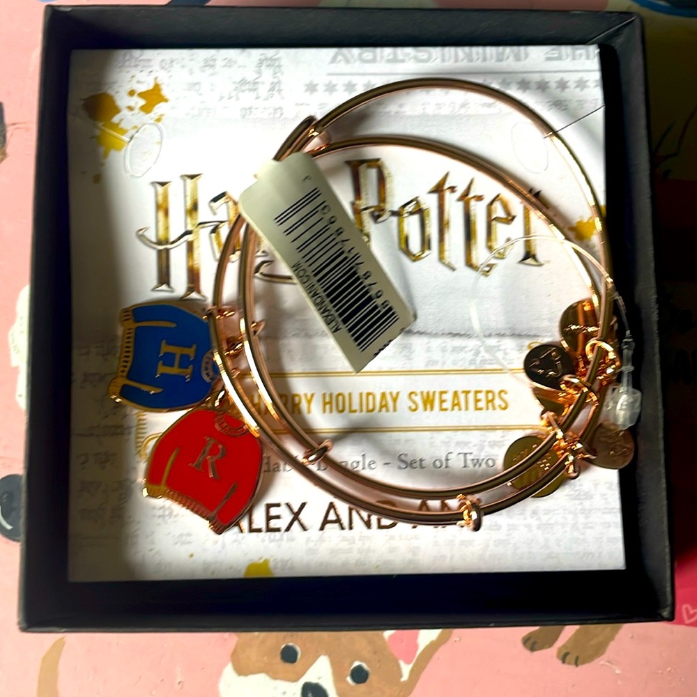 Harry Potter Alex and Ani Harry & Ron Holiday Sweaters Bangles